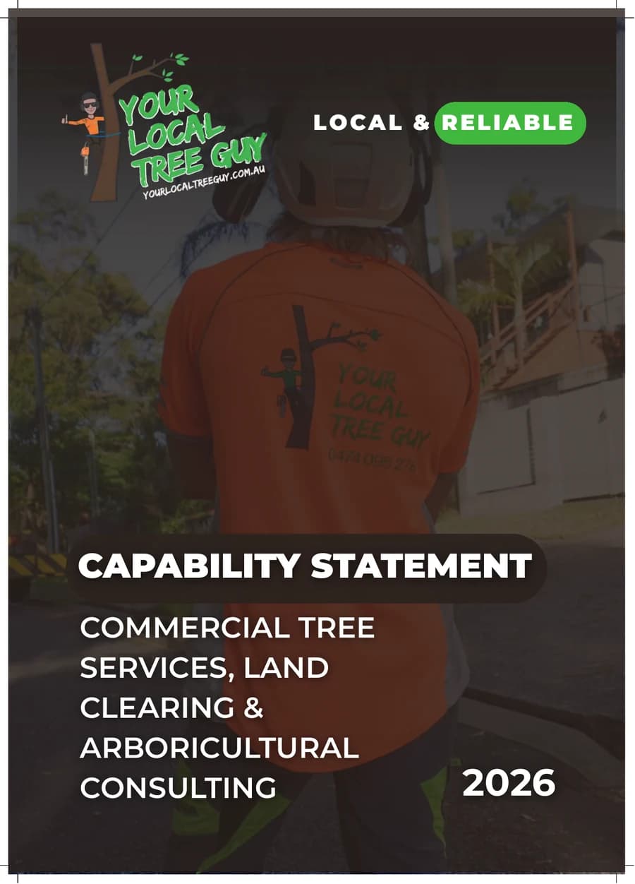 Cover of the Your Local Tree Guy 2026 Capability Statement